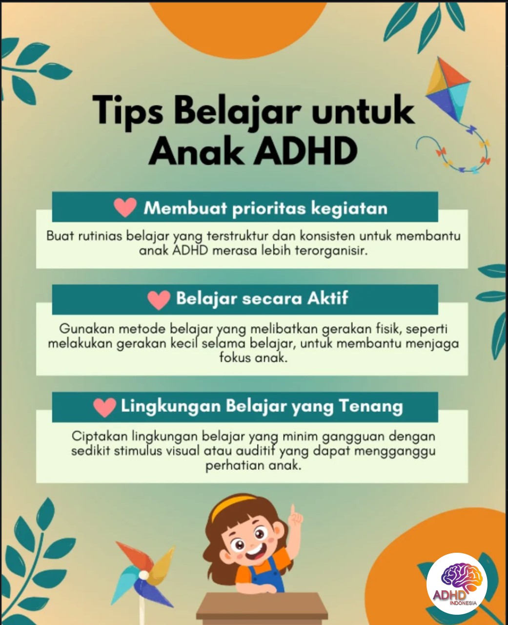 Strategi Belajar yang Cocok untuk Anak ADHD di Kabupaten Pekalongan